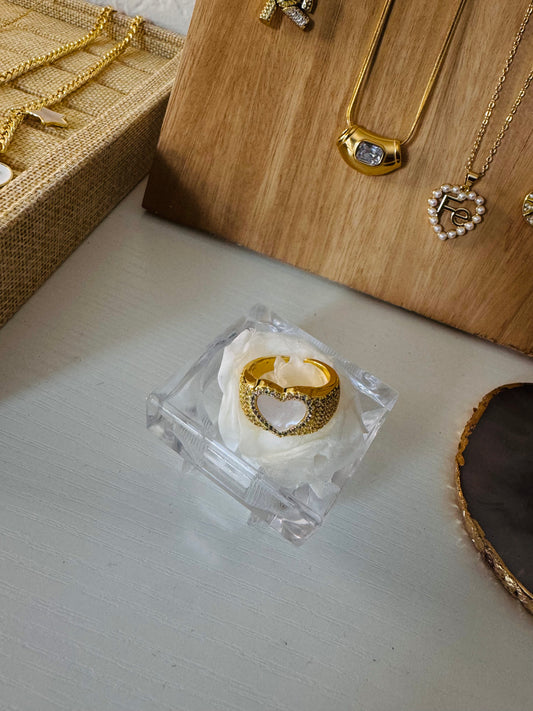 Anillo Corazón de Oro