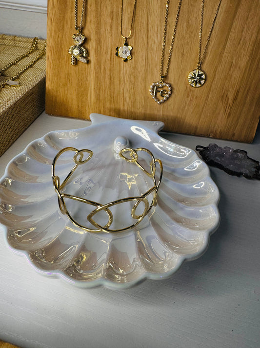 Brazalete Crown Dorado Minimalista